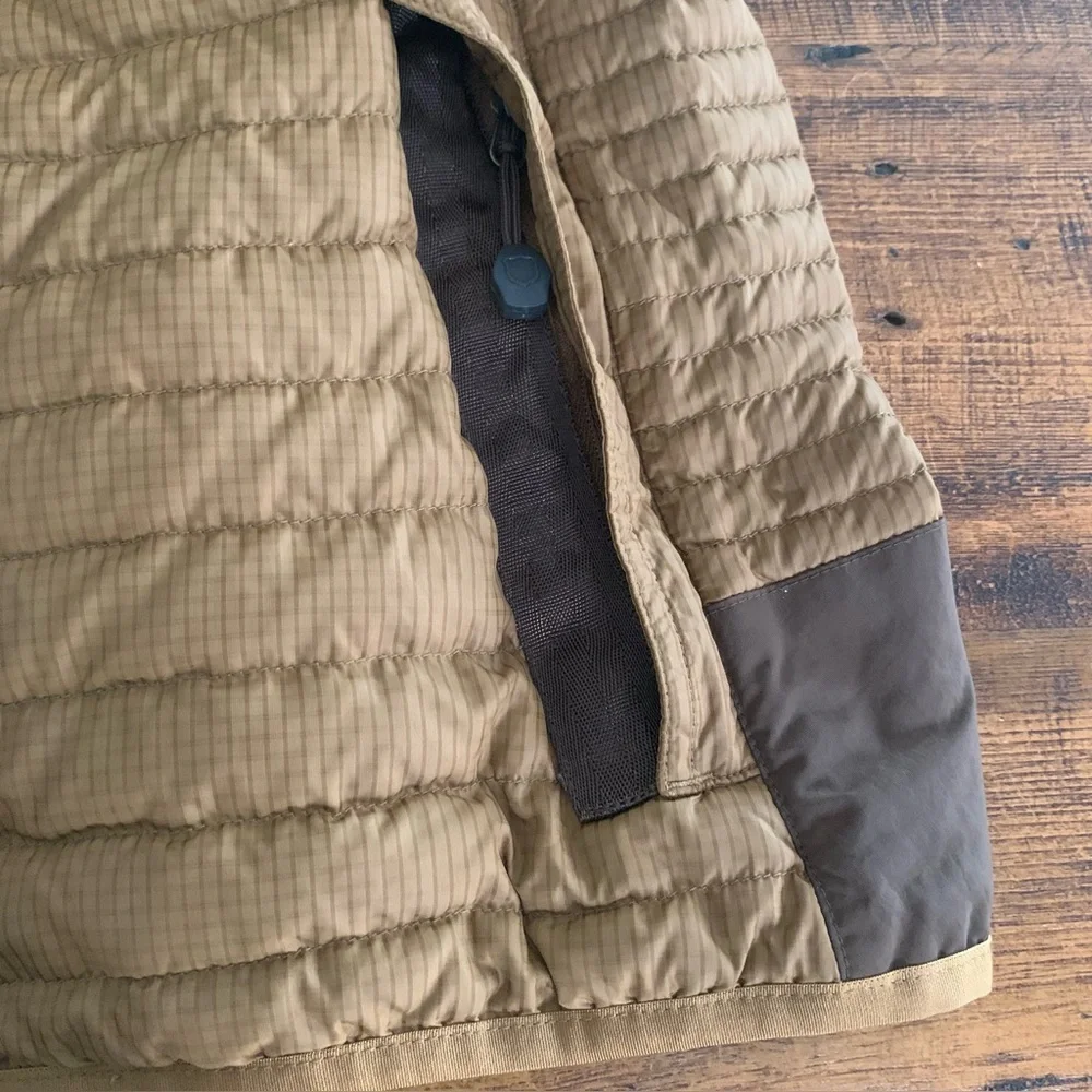 Eddie Bauer Womens Stormdown 700 Goose Down Quilted Vest Brown Sz S